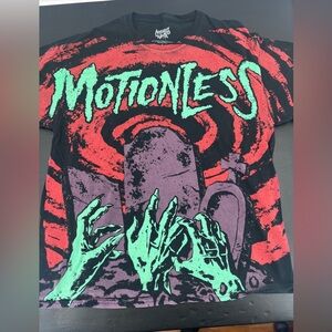 Motionless in White t-shirt zombie hands and tombstones XL
